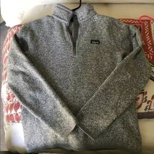 Patagonia better sweater 1/4 zip birch white XS